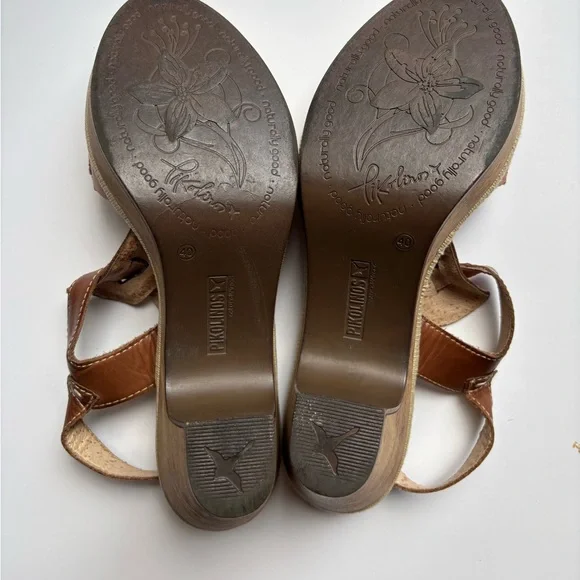 Pikolinos Pink and Brown Heels Size 9 - Picture 7 of 8